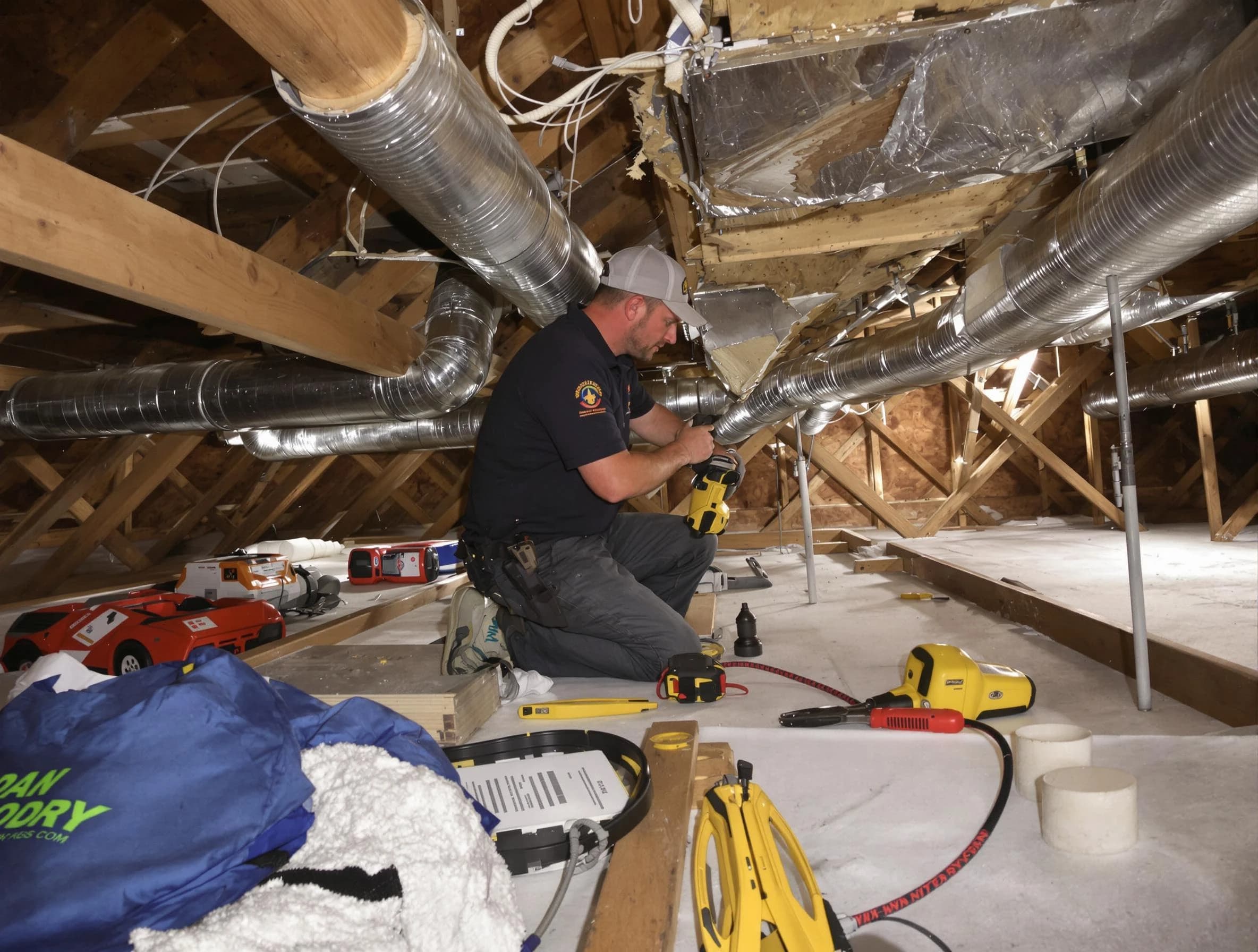 Professional air duct repair by Braintree Air Duct Cleaning in Braintree