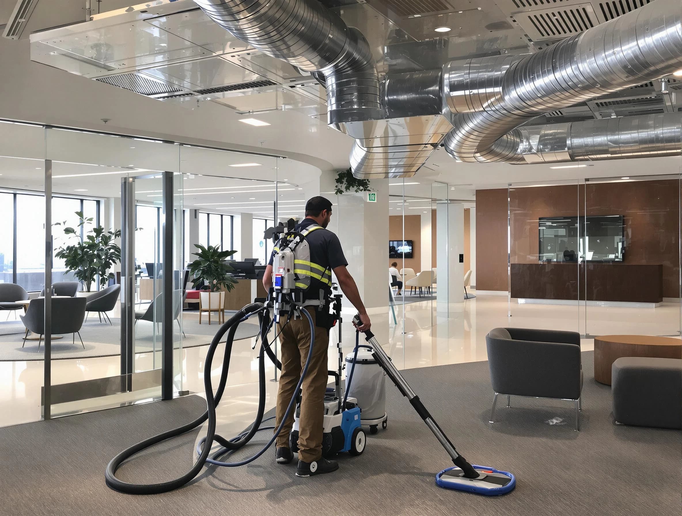 Commercial duct cleaning service by Braintree Air Duct Cleaning in Braintree