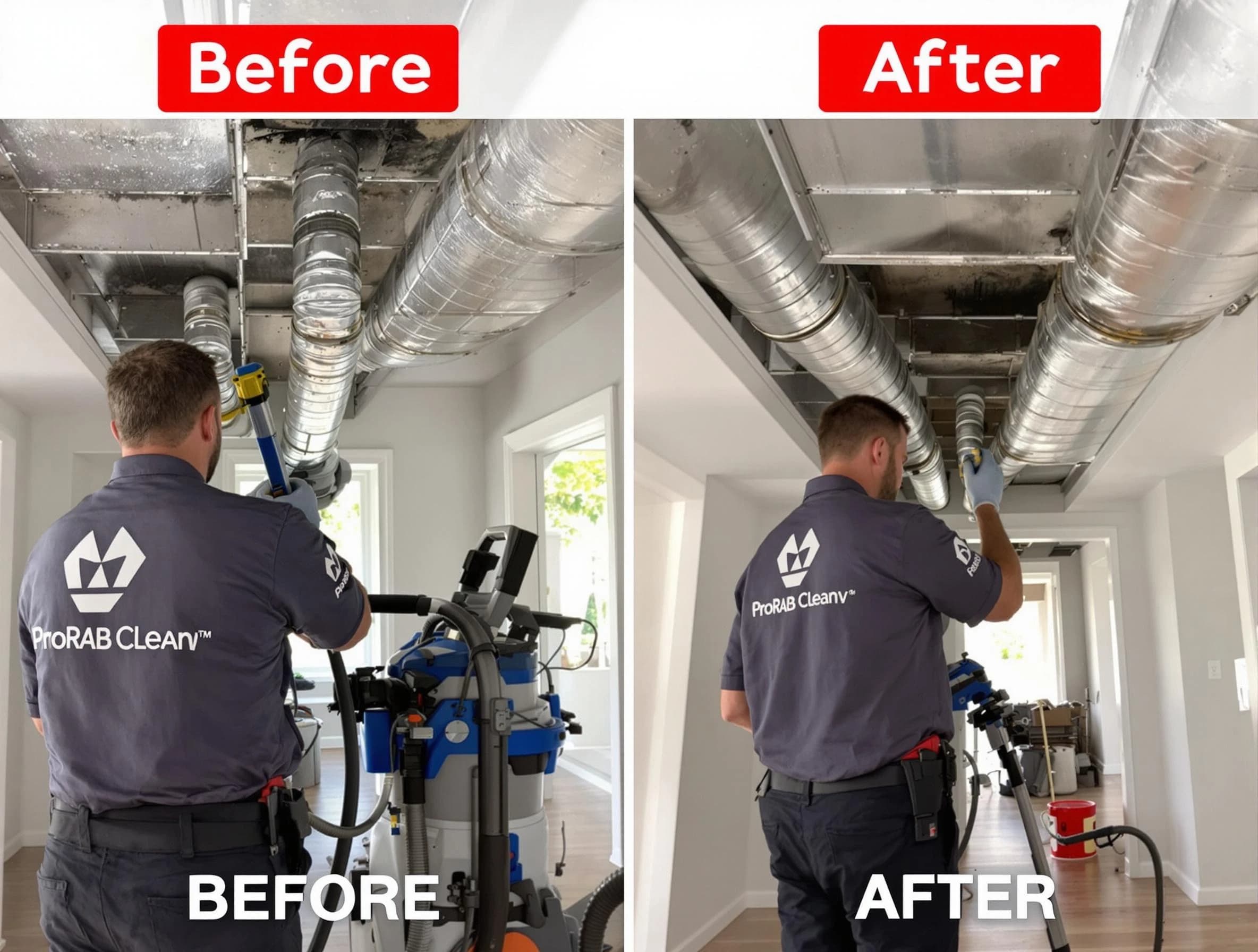 Braintree Air Duct Cleaning expert performing thorough residential duct cleaning in a Braintree home