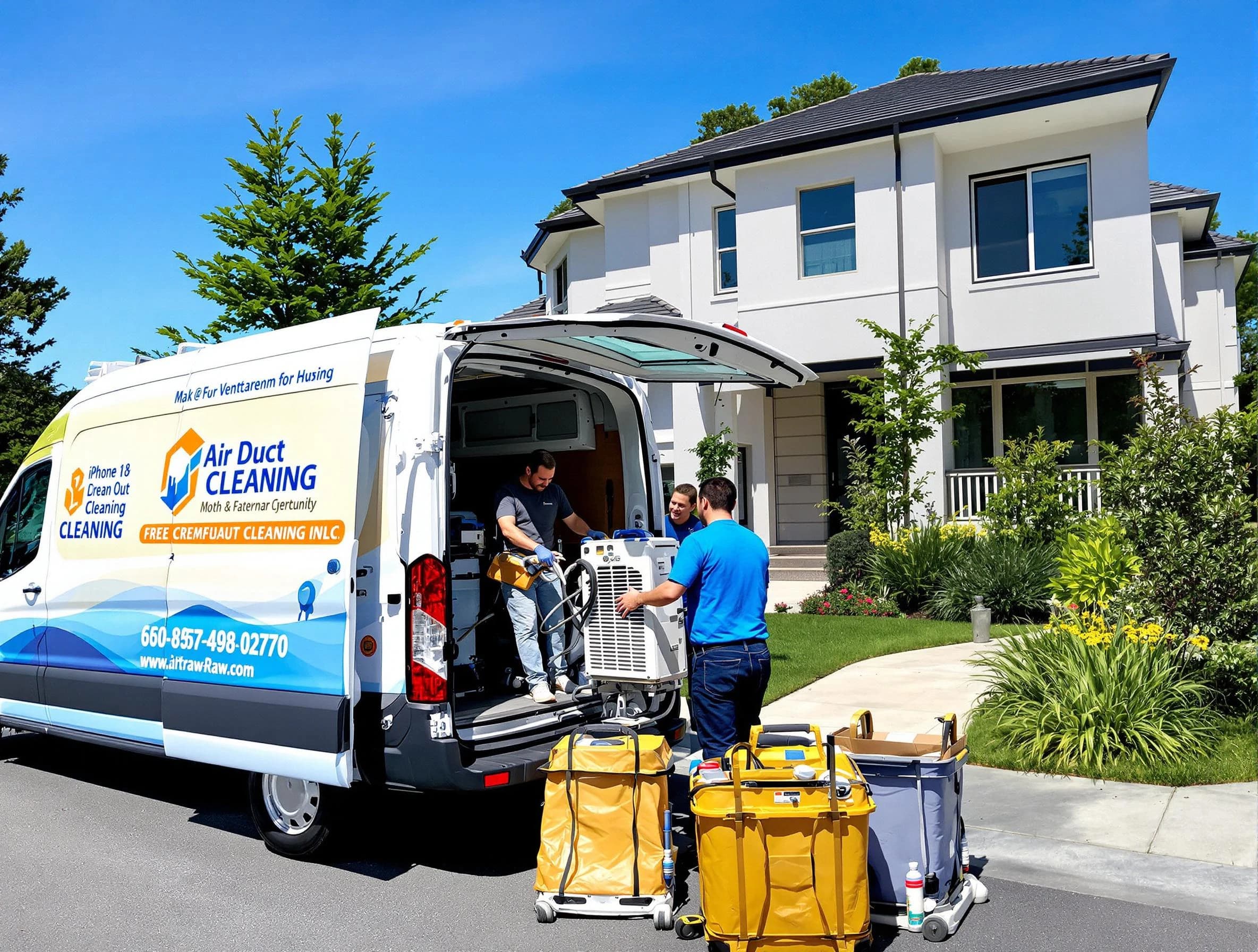 Braintree Air Duct Cleaning technician performing professional air duct cleaning in Braintree