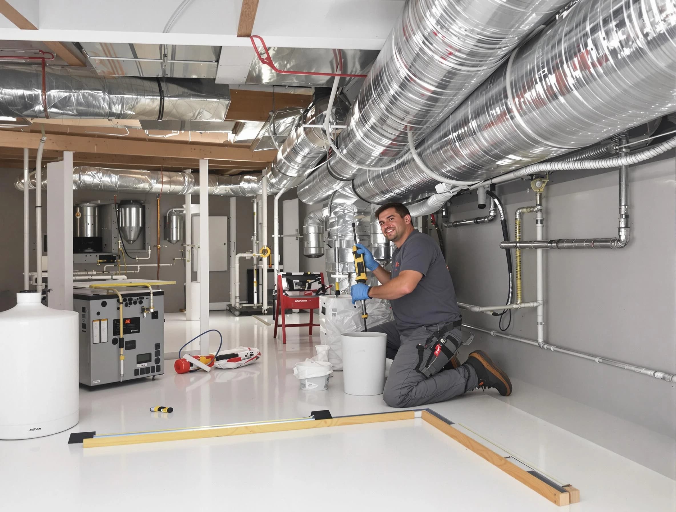 Professional duct sealing service by Braintree Air Duct Cleaning in Braintree