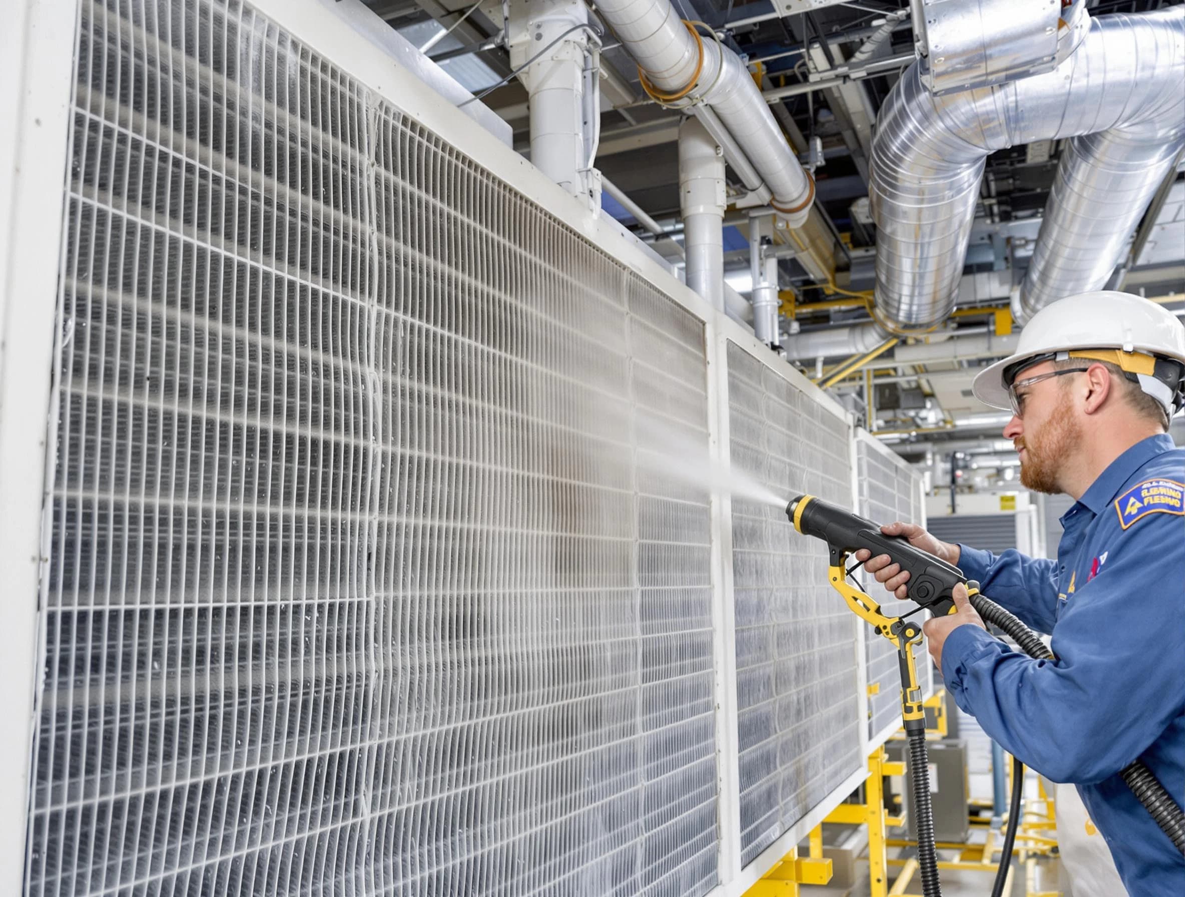 Professional commercial coil cleaning by Braintree Air Duct Cleaning in Braintree